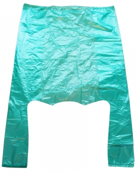 Hemdchen-Tragetasche HDPE grün, geprägt, geblockt zu 200 Stk. mittel
